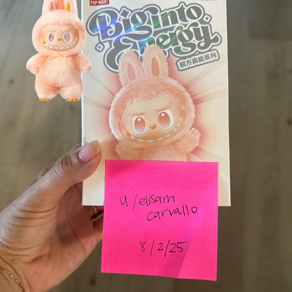 AUTHENTIC Big Into Energy Labubu- Happiness 🧡